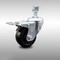 Service Caster 3 Inch SS Hard Rubber Swivel 1/2 Inch Threaded Stem Caster with Total Lock Brake SCC-SSTSTTL20S314-HRS-121315 - alternate 1